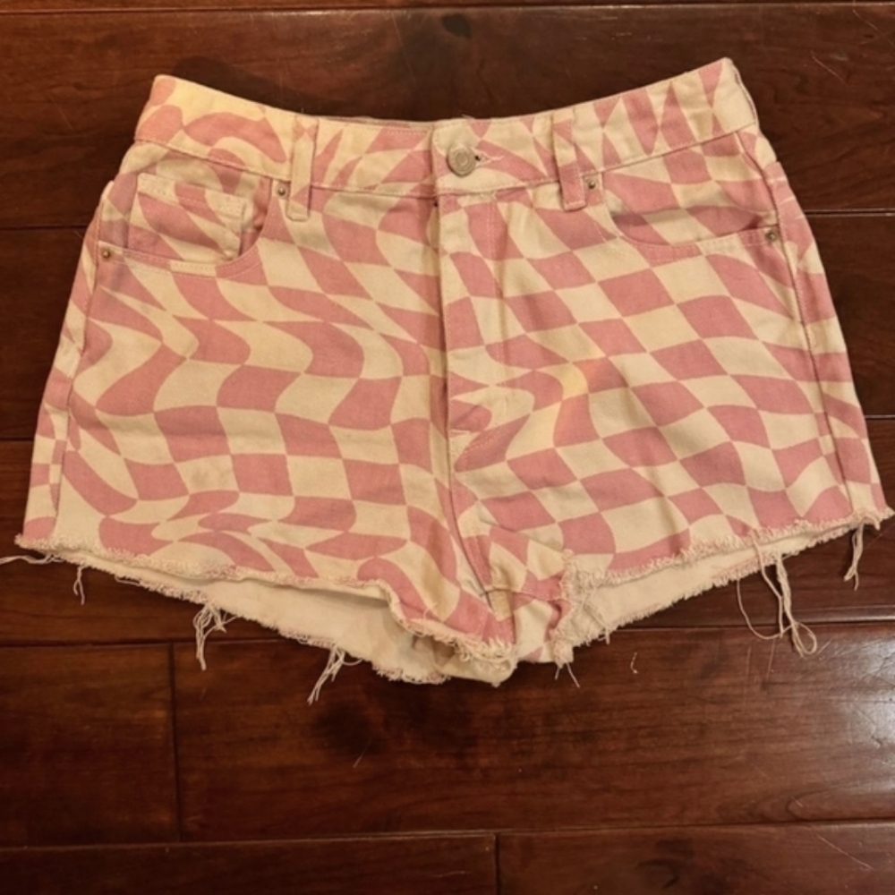 ❣️3for$25❣️ PacSun checkered Jean shorts